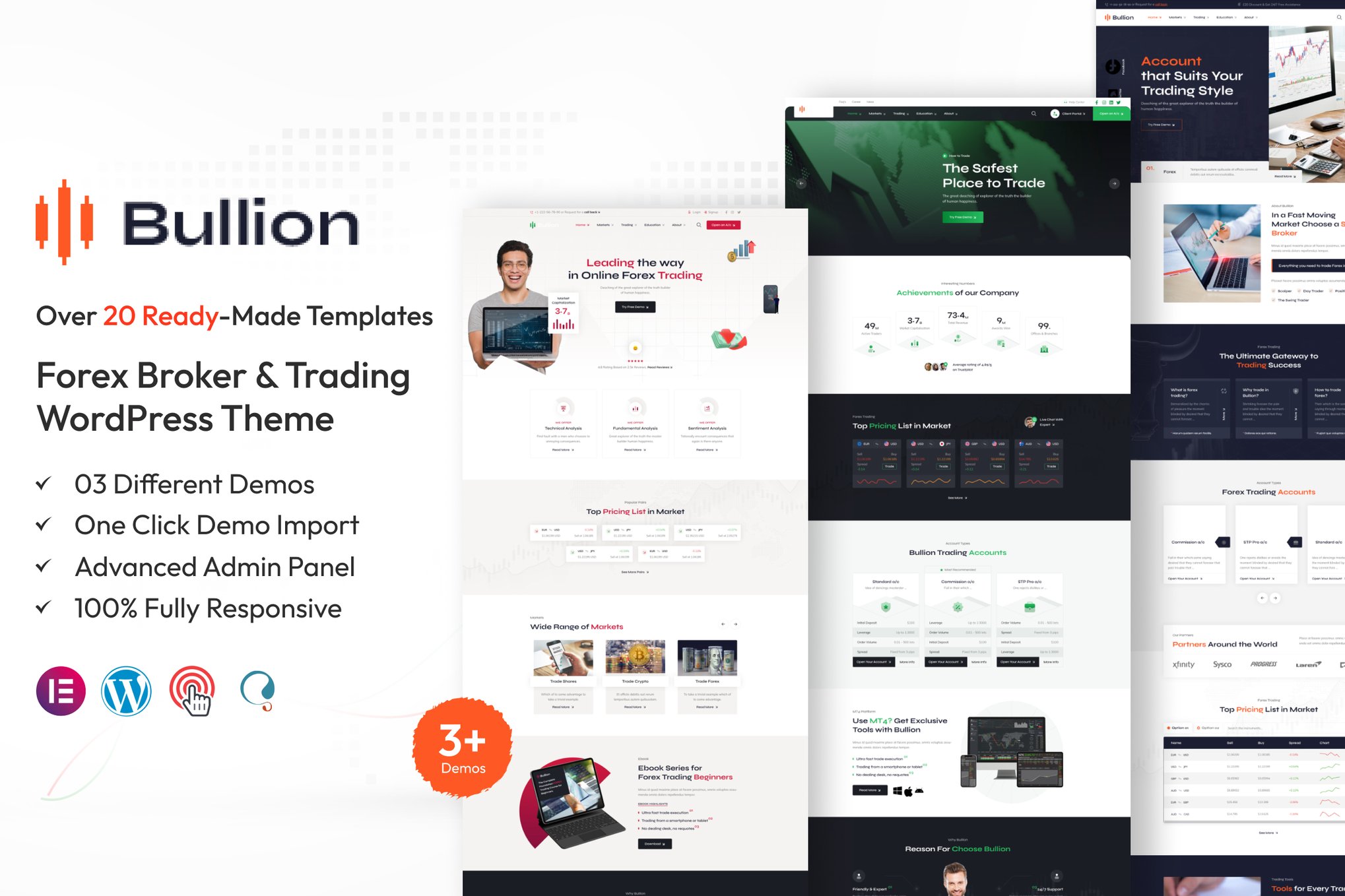 Bullion – Forex Broker & Trading WordPress Theme