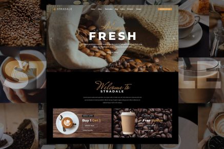 Cafe Restaurant Bootstrap Web Template – Stradale