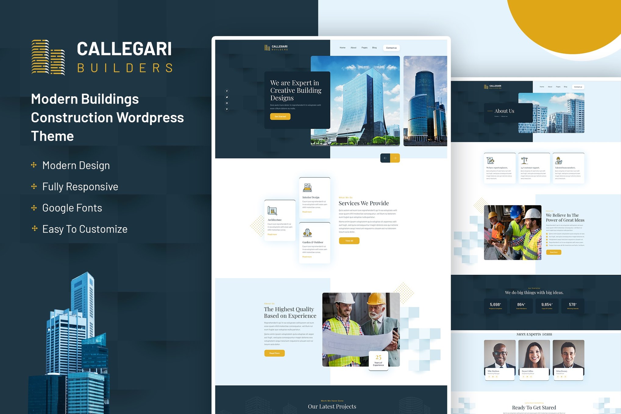 Callegari | Buildings Construction WordPress Theme