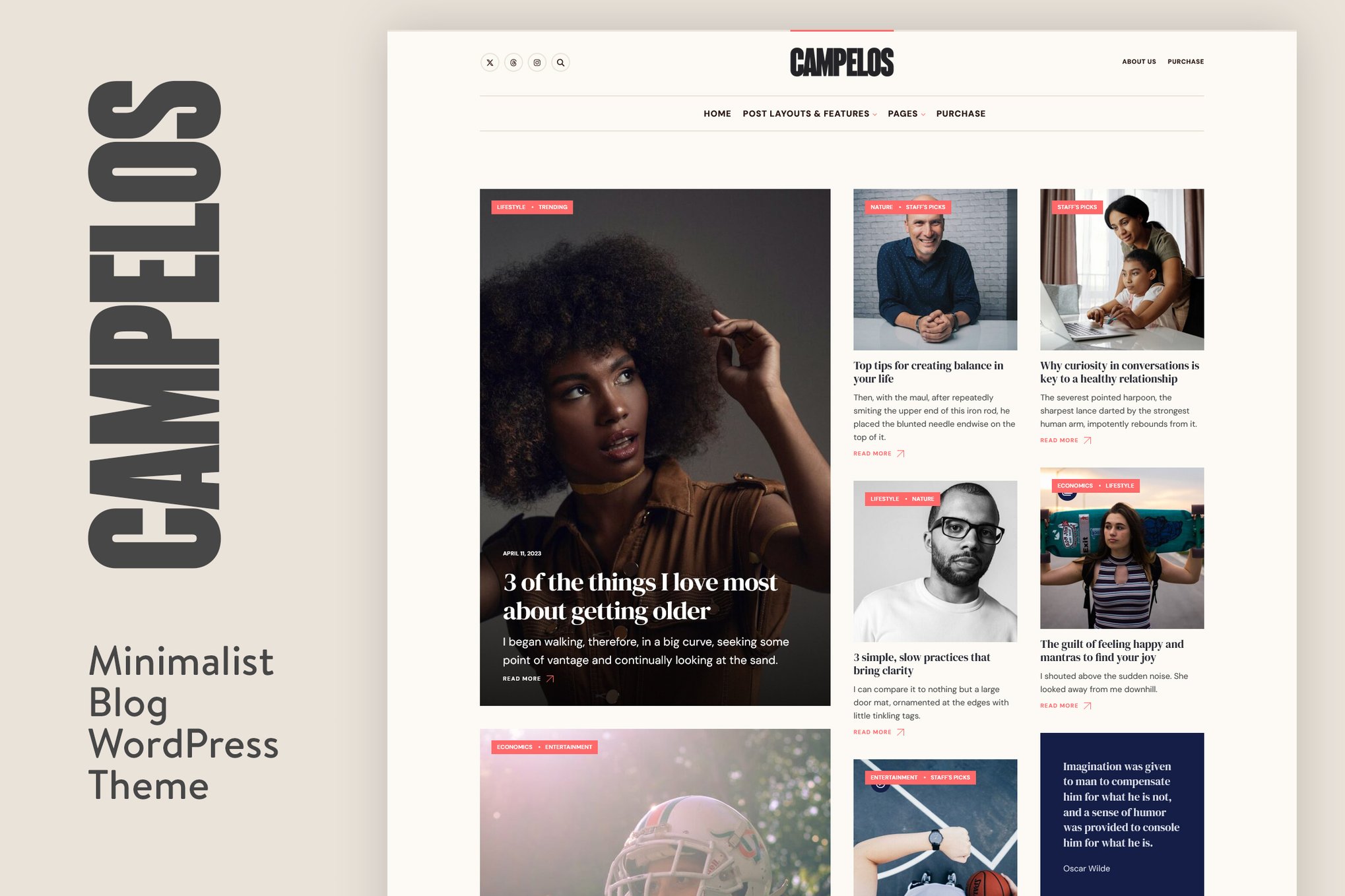 Campelos – A Beautifully Crafted Blog Theme