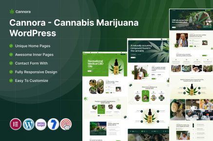 Cannora – Cannabis Marijuana WordPress