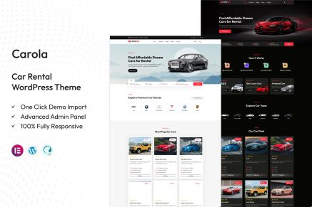 Carola – Car Rental WordPress Theme
