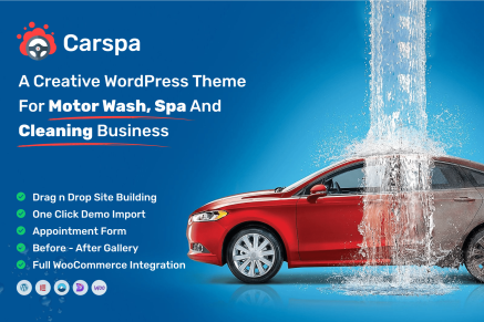 Carspa – Car Wash & Auto Detailing WordPress Theme