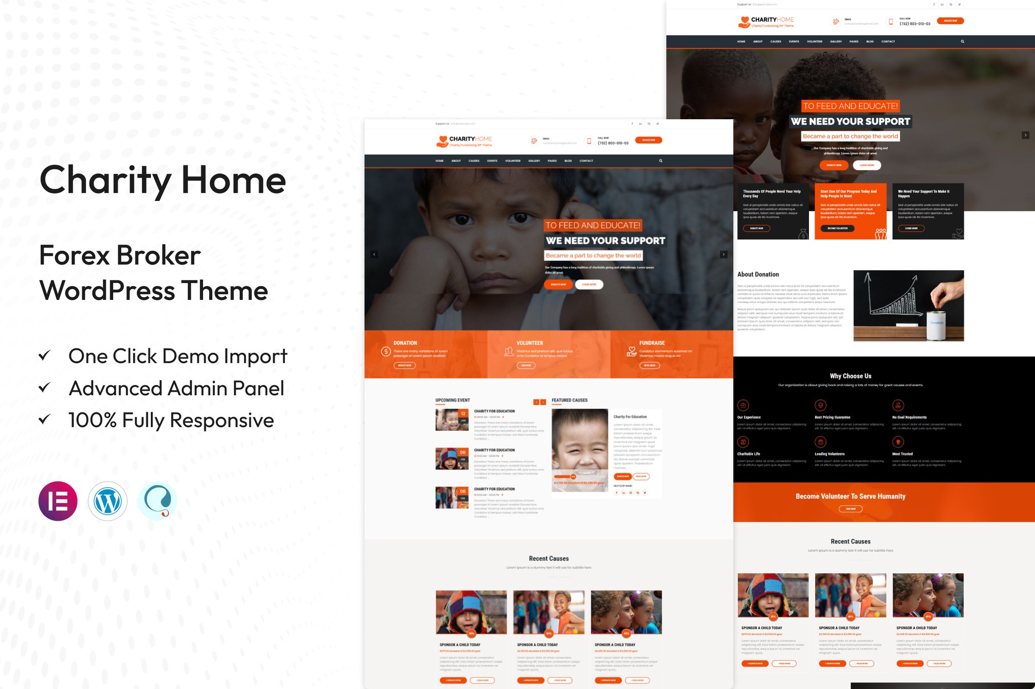 Charity Home – Fundraising WordPress Theme