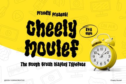 Cheely Moulef – Rough Brush Font