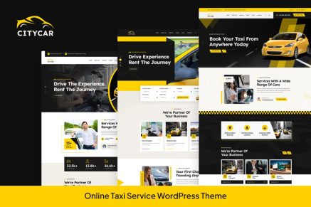 Cityride – Online Taxi Service WordPress Theme