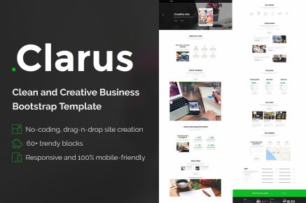Clarus – Mobirise HTML Site Builder