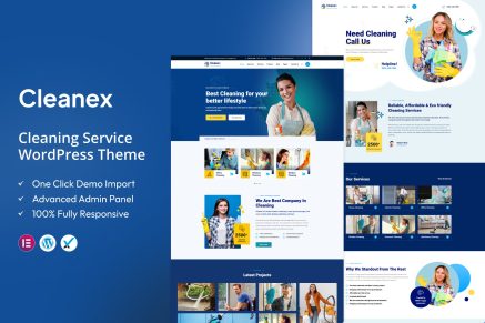 Cleanex – Cleaning Service WordPress Theme