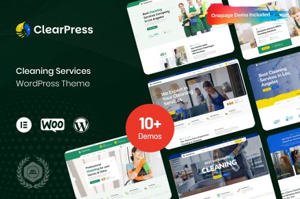 ClearPress – Cleaning Services WordPress Theme