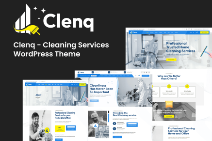 Clenq – Cleaning Services WordPress Theme