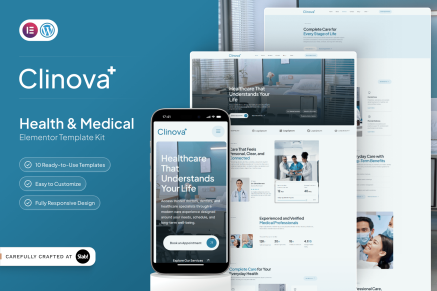 Clinova – Health & Medical Elementor Template Kit