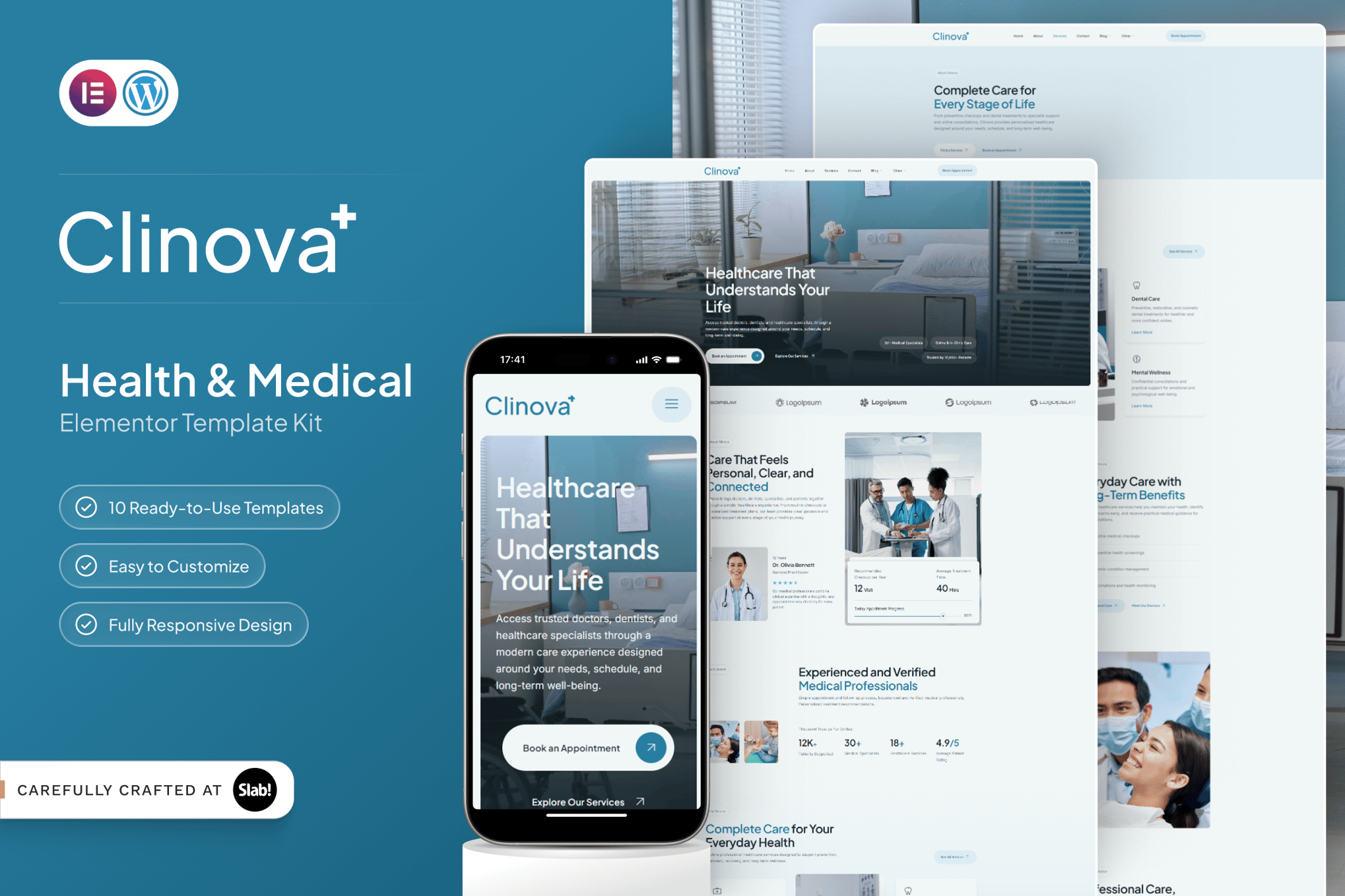 Clinova – Health & Medical Elementor Template Kit