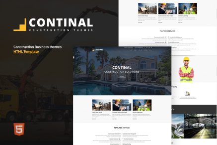 Continal – Construction Business HTML5 Template