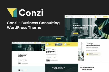 Conzi – Business Consulting WordPress Theme