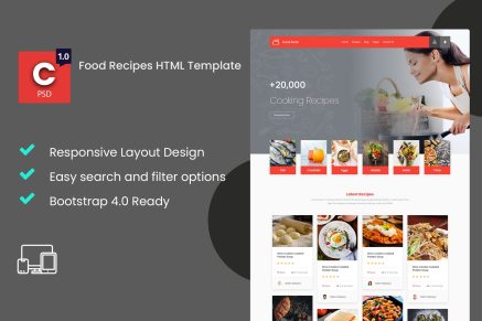 Cook Note – Food Recipes HTML Template