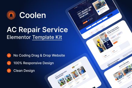 Coolen – AC Repair Services Elementor Template Kit