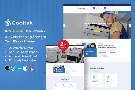 CoolTek – Air Conditioning Services WP Theme