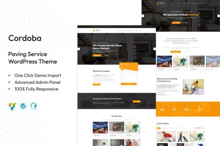 Cordoba : Paving Service WordPress Theme