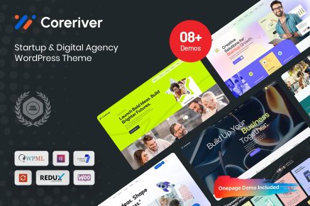 Coreriver – Startup & Digital Agency WP Theme