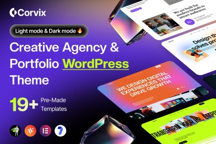 Corvix – Creative Agency & Portfolio WordPress Theme