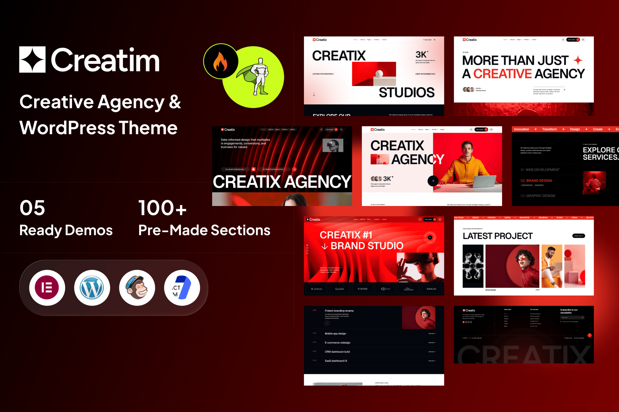 Creatim – Digital Agency & Portfolio WordPress The