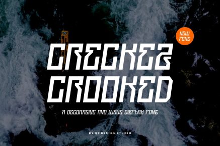 Creckez Crooked – Greek & Wave Font