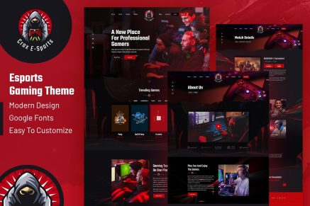 CROX | Esports & Gaming WordPress Theme