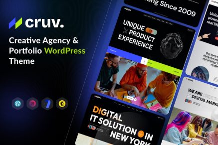 Cruv – Creative Agency & Portfolio WordPress Theme
