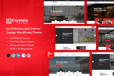 Crystalo – Architecture and Interior WordPress