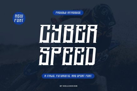 Cyber Speed Futuristic and Sport Font