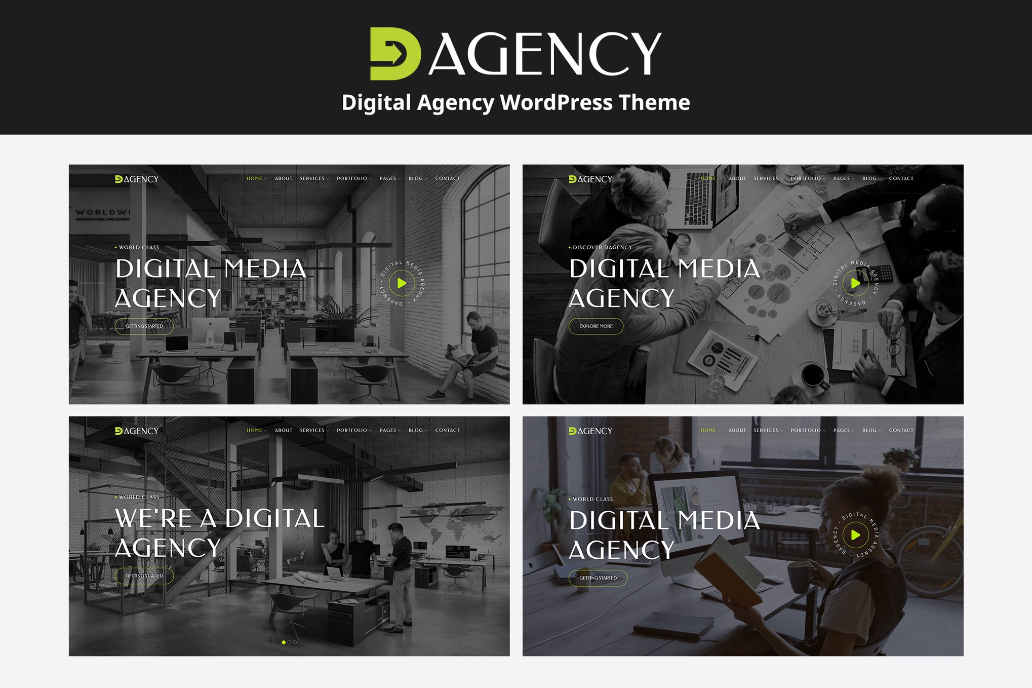 Dagency – Digital Agency WordPress Theme