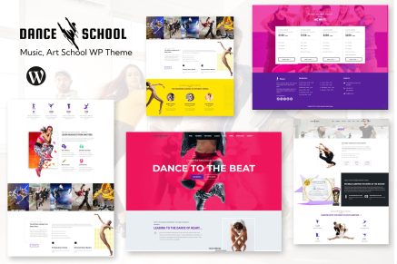 Dance Studio – Music, Art School  Wordpress  Theme