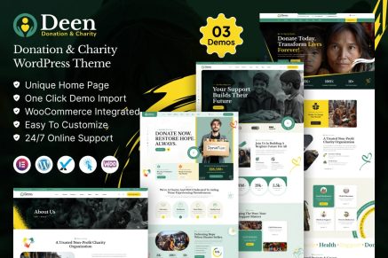Deen – Donation & Charity WordPress Theme