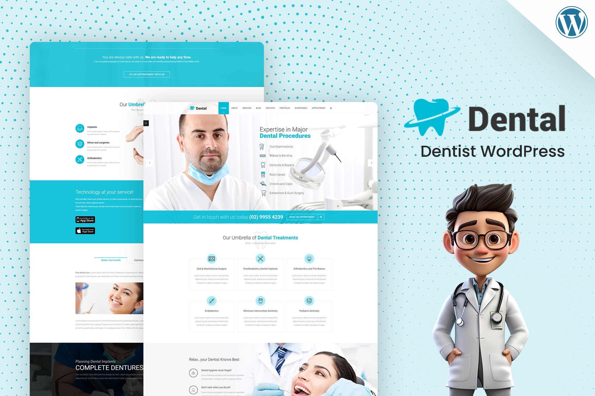 Dental Clinic – Dentist WordPress Theme