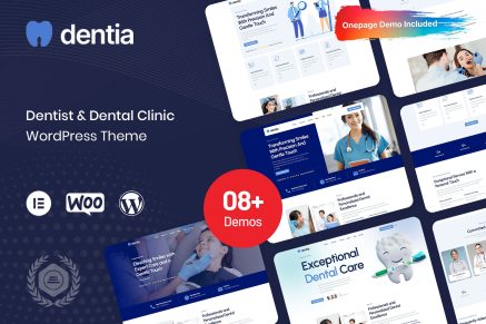 Dentia – Dentist & Dental Clinic WordPress Theme