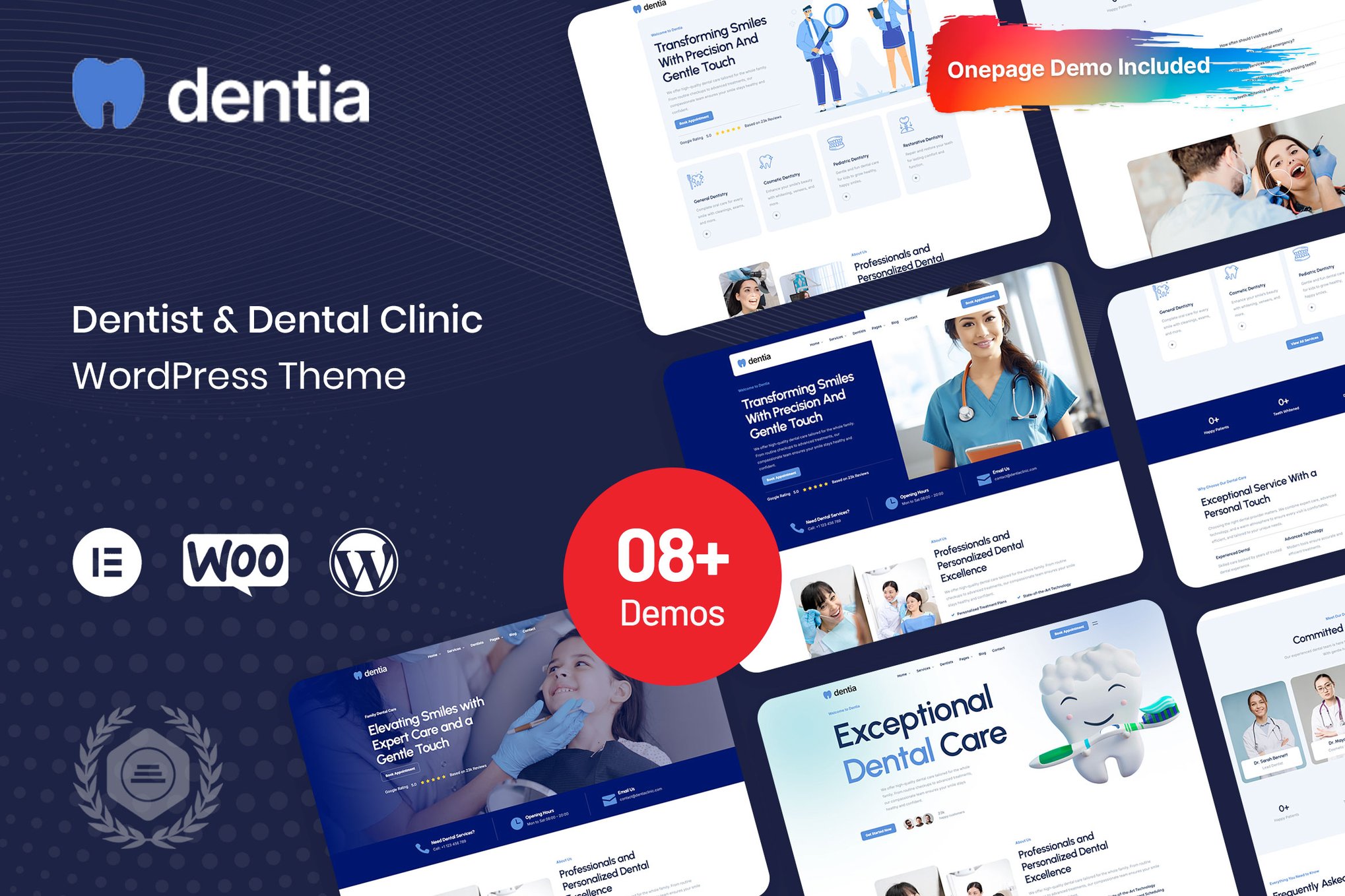 Dentia – Dentist & Dental Clinic WordPress Theme