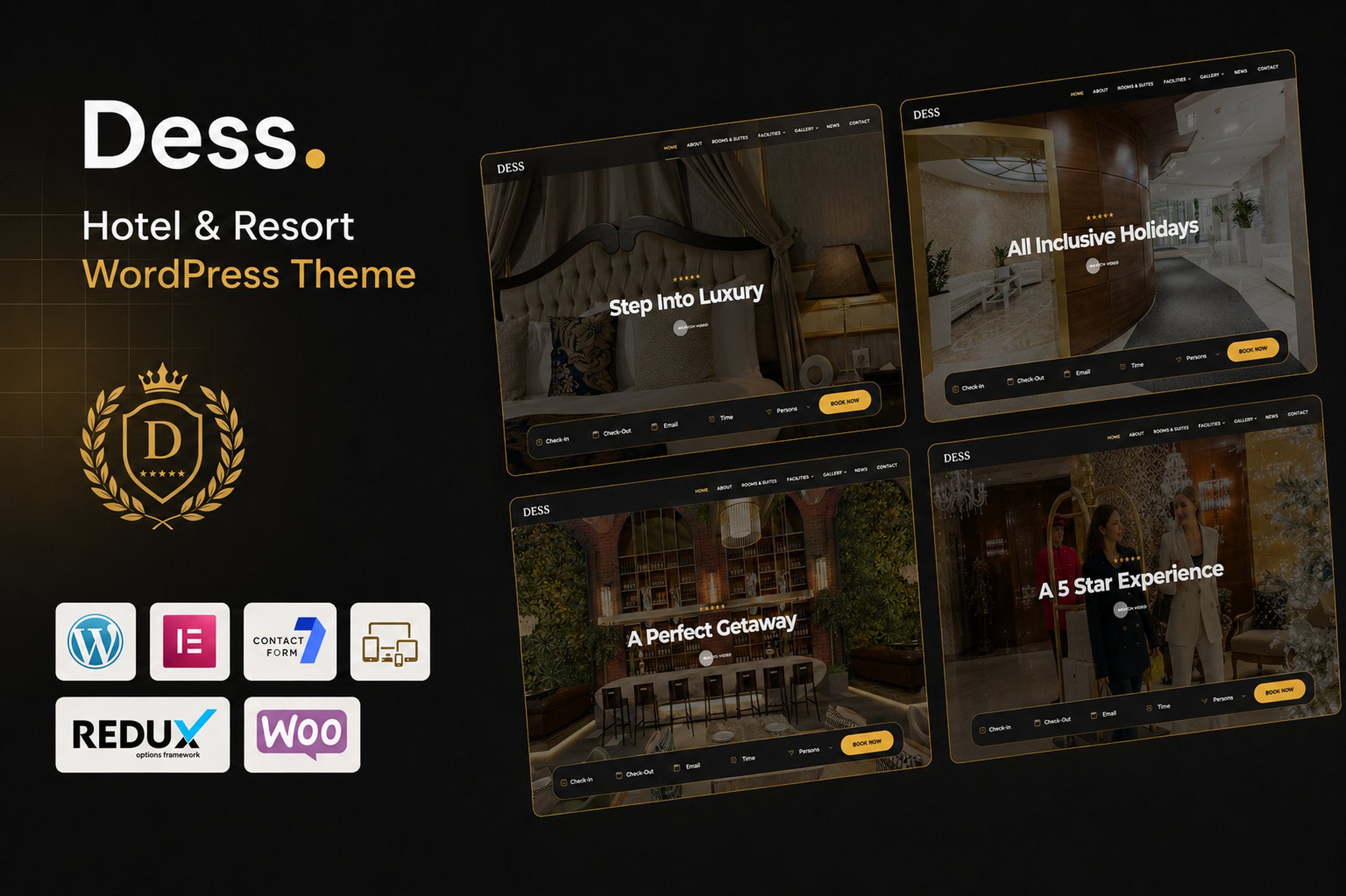 Dess – Hotel & Resort WordPress Theme