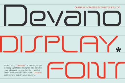 Devano – Futuristic Font