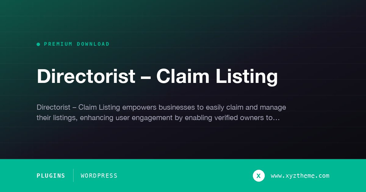 Directorist – Claim Listing