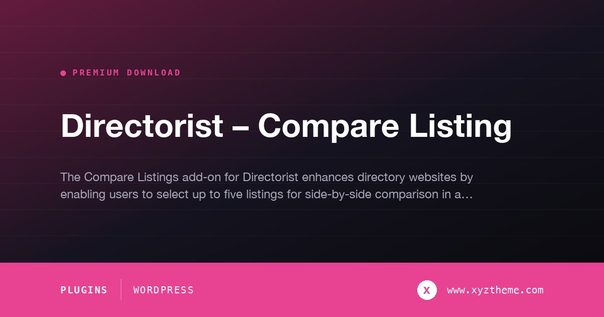 Directorist – Compare Listing