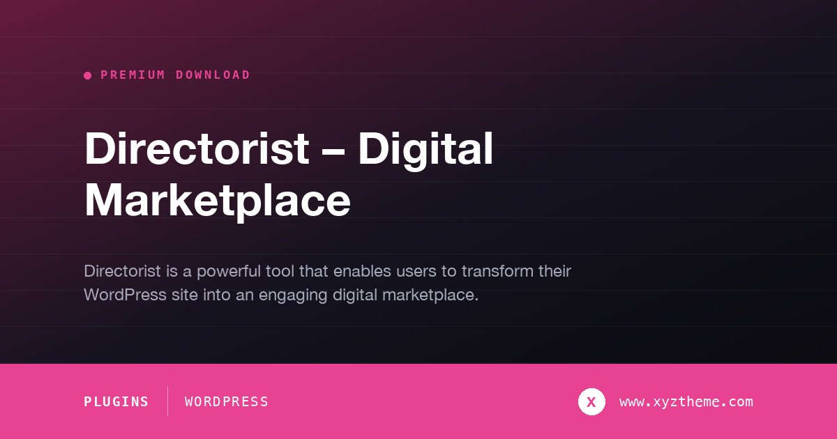 Directorist – Digital Marketplace
