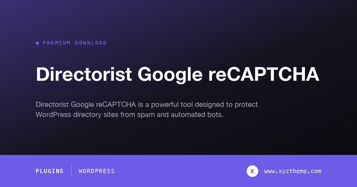 Directorist Google reCAPTCHA