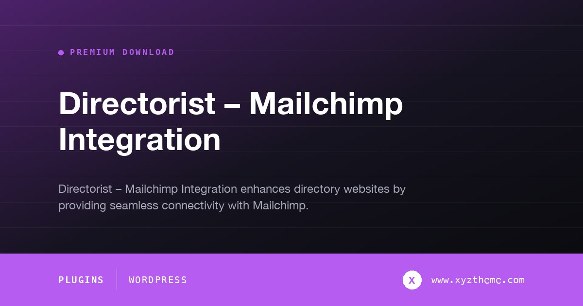 Directorist – Mailchimp Integration