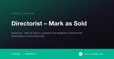 Directorist – Mark as Sold