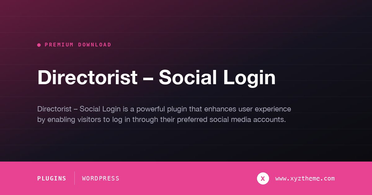 Directorist – Social Login