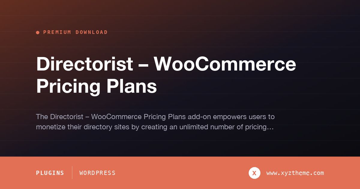 Directorist – WooCommerce Pricing Plans