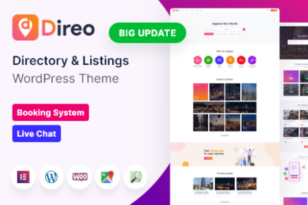 Direo – Directory & Listing WordPress Theme