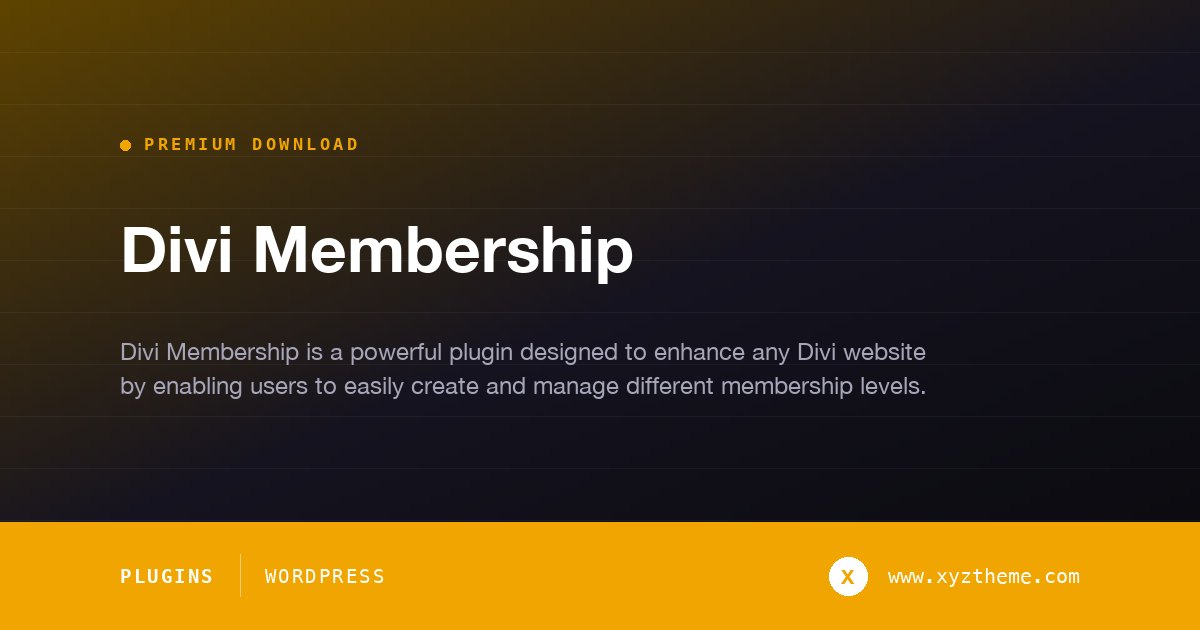 Divi Membership