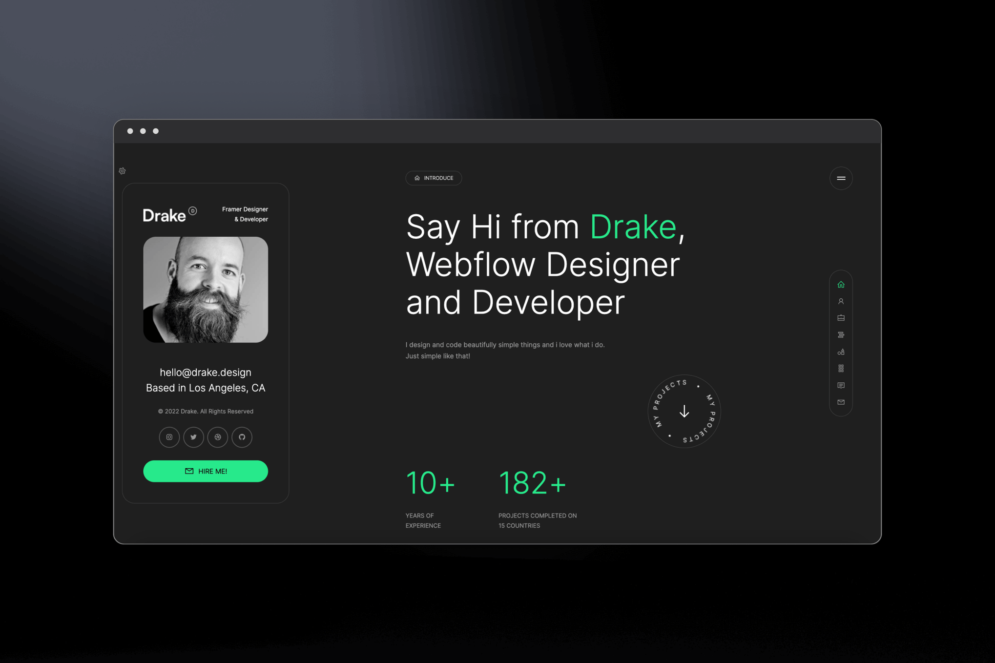 Drake Portfolio WordPress Theme