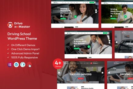 Drive Master – Driving School WordPress Theme